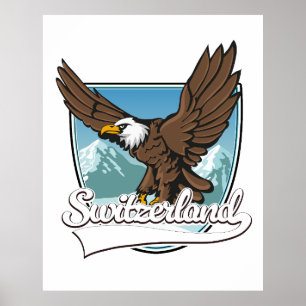Poster Logo de voyage en Suisse