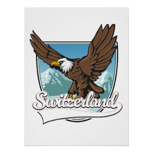Poster Logo de voyage Suisse