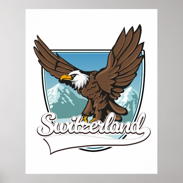 Poster Logo de voyage Suisse (Devant)