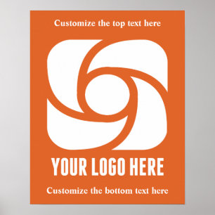 Poster Logo d'entreprise personnalisé Marketing d'affaire
