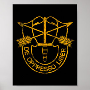 Poster Logo des anciens combattants des forces spéciales 