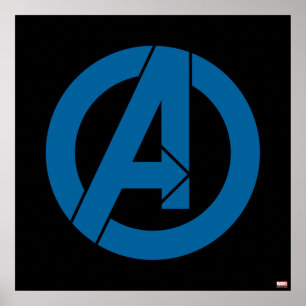 Poster Logo des Avengers