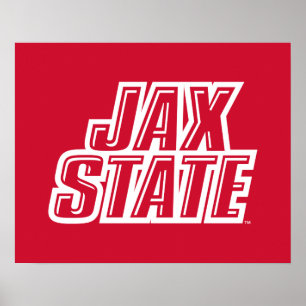 Poster Logo d'état de Jacksonville State University JAX S