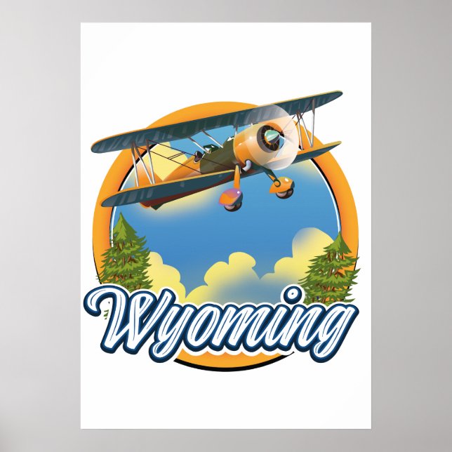 Poster Logo du dessin animé du Wyoming (Devant)