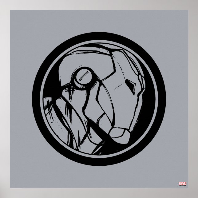 Poster Logo du profil d'Iron Man (Devant)