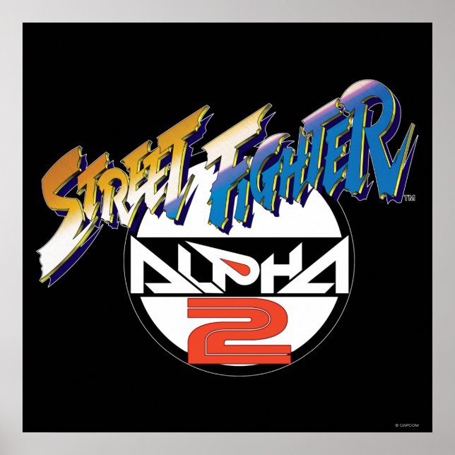 Poster Logo du Street Fighter Alpha 2 (Devant)