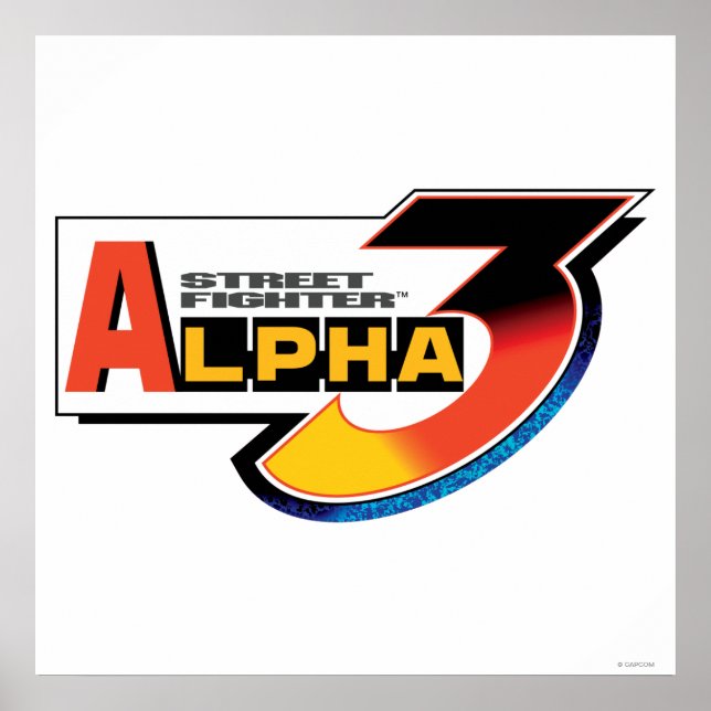 Poster Logo du Street Fighter Alpha 3 (Devant)