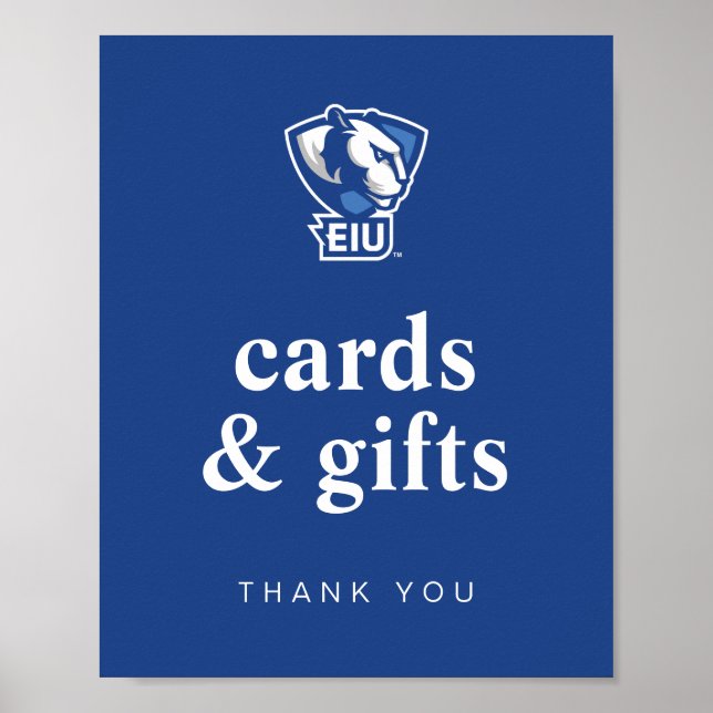 Poster Logo Eastern Illinois University Panthers (Devant)