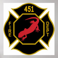 Logo Fahrenheit 451 Black Gold et Red wi