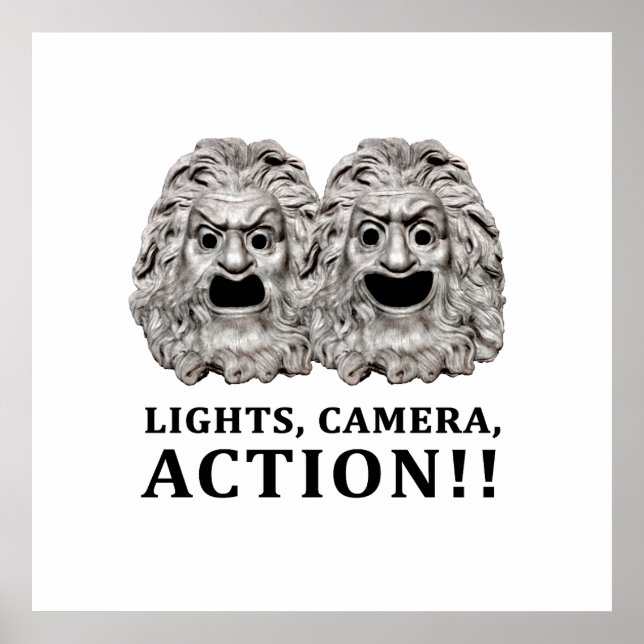 Poster Logo graphique de concept par action (Devant)