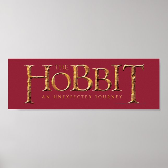 Poster Logo Hobbit Texturé (Devant)