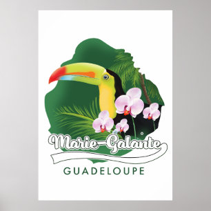 Poster Logo Marie Galante Guadeloupe