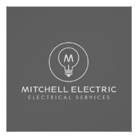 LOGO MONOGRAMME AMPoule SUR GRIS pour ÉLECTRICIENS