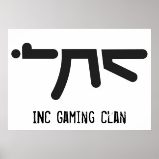 Poster Logo noir INC AK47