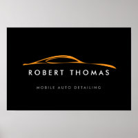 Logo noir/orange Détail auto/réparation Télécharge