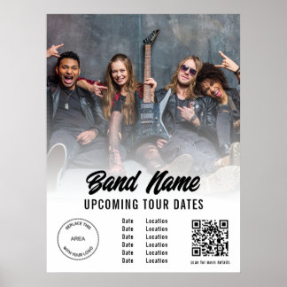 Poster Logo photo sur bande personnalisée QR Code Gigs Da