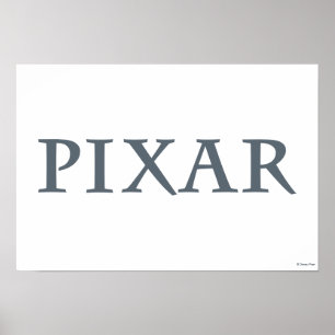 Poster Logo Pixar Grey