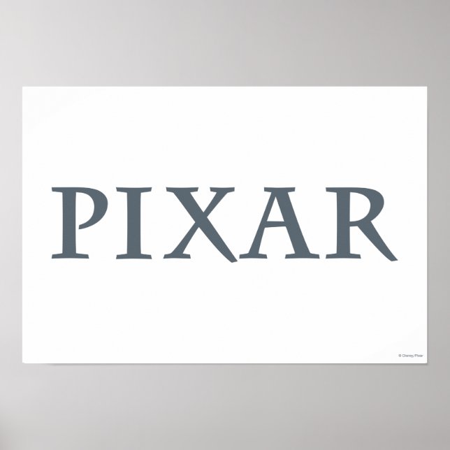 Poster Logo Pixar Grey (Devant)