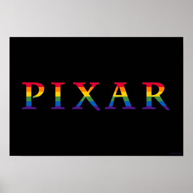Poster Logo Pixar Rainbow (Devant)
