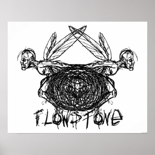 Poster Logo Pixies Graphiques Flowstone (Devant)