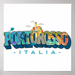 Poster Logo Portorosso Italia