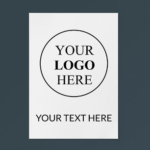 Poster Logo Promotionnel Personnalisé – Aucune Commande M