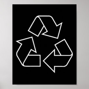 Poster Logo Recyclage Symbole de recyclage Jour des terre