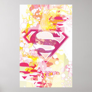 Poster Logo Retro Supergirl