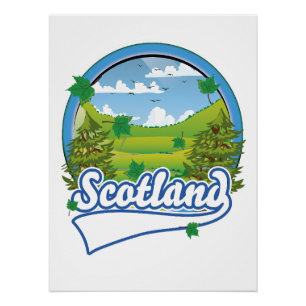 Poster Logo Scotland Travel