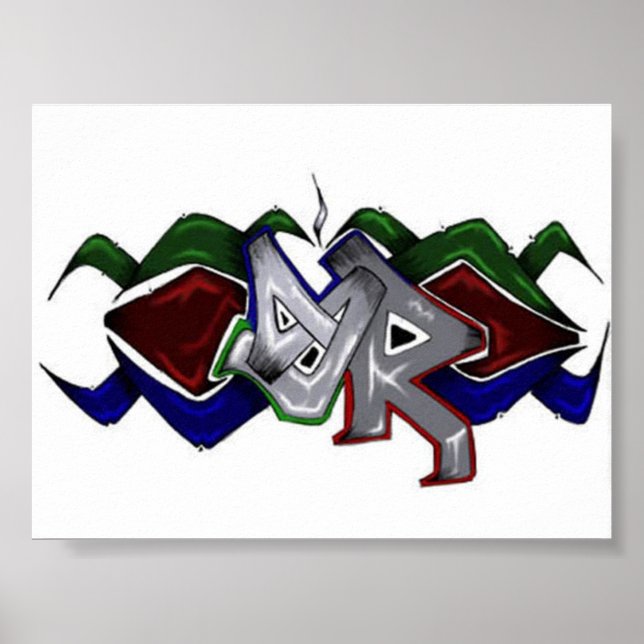Poster Logo SkyRoot Grafitti (Devant)