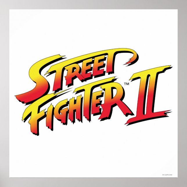 Poster Logo Street Fighter II (Devant)