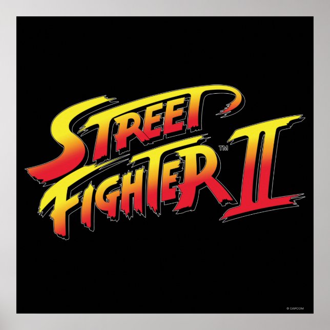 Poster Logo Street Fighter II (Devant)