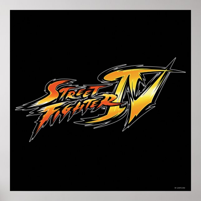 Poster Logo Street Fighter IV (Devant)