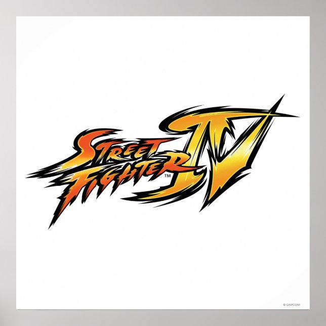Poster Logo Street Fighter IV (Devant)
