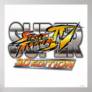 Poster Logo Super Street Fighter IV 3D Edition