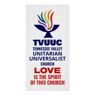Poster Logo Symbole TVUC Chalice, l'amour est l'esprit