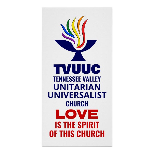 Poster Logo Symbole TVUC Chalice, l'amour est l'esprit (Devant)