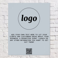 Logo Texte QR Code promotionnel Business Powder Bl