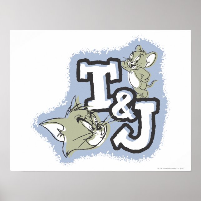 Poster Logo Tom et Jerry T&J (Devant)