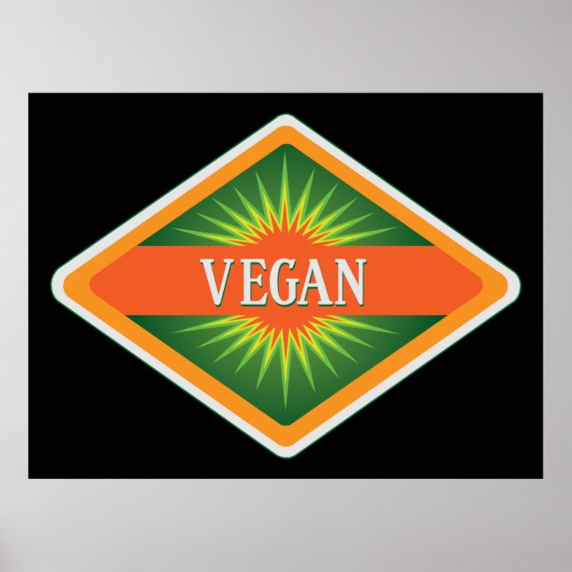 Poster Logo Vegan Colours (Devant)