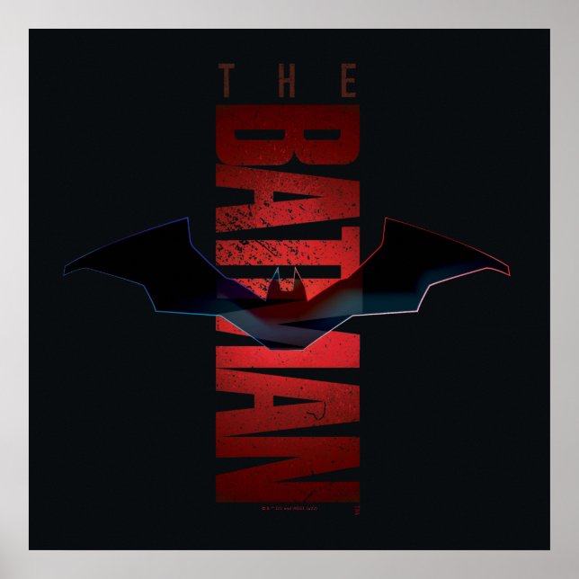 Poster Logo vertical Batman (Devant)