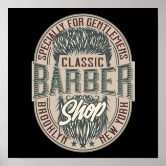 Poster Logo vintage Barbershop