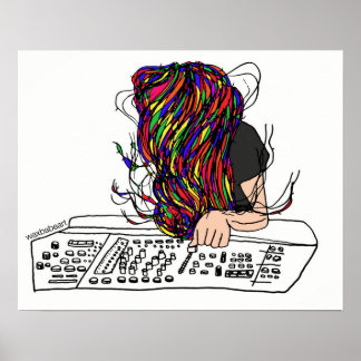 Poster Logo Waxbabe Bassnectar Imprimer