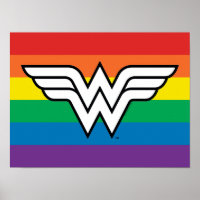 Logo Wonder Woman Rainbow