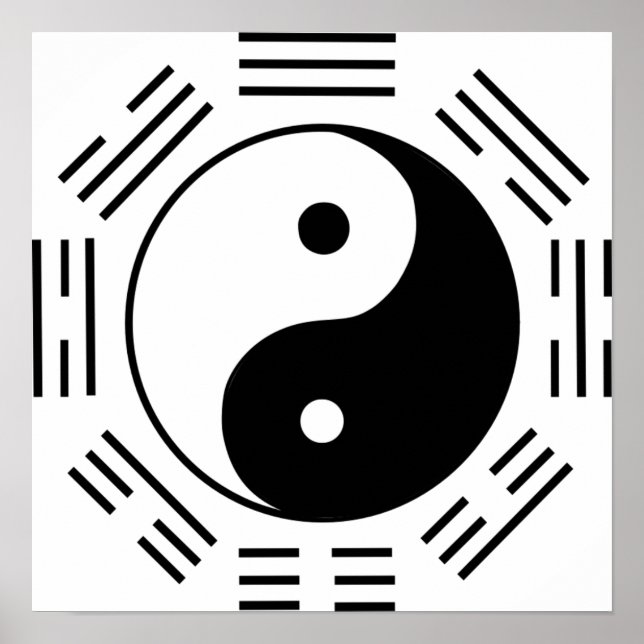 Poster Loi d'attraction Yin Yang (Devant)