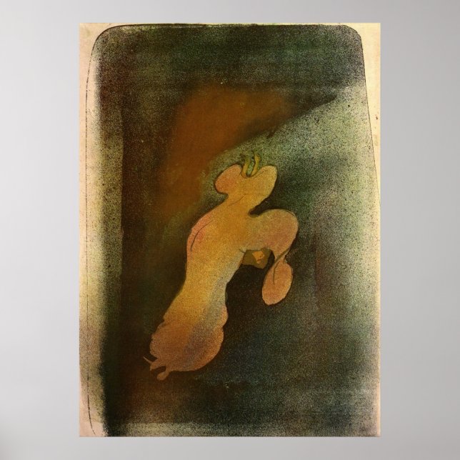 Poster Loie Fuller 2 par Toulouse-Lautrec (Devant)