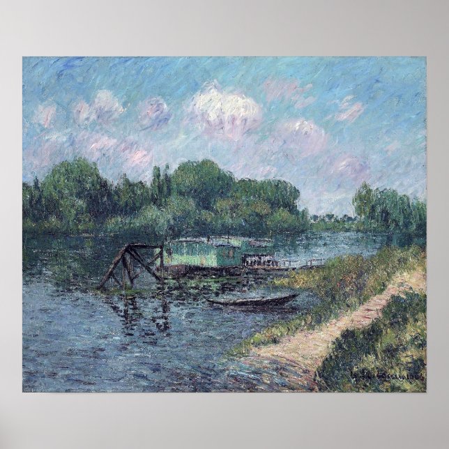 Poster Loiseau - Lave Sur La Seine À Herblay 1906 (Devant)