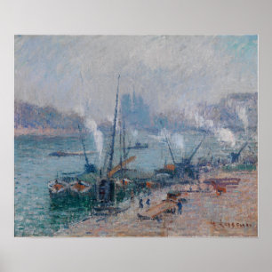 Poster Loiseau - Paris Le Port Henri IV 1921