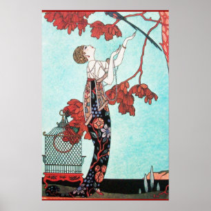 POSTER L'OISEAU VOLONTAIRE, DESIGNER DE MODE BEAUTÉ