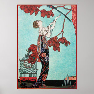 POSTER L'OISEAU VOLONTAIRE, DESIGNER DE MODE BEAUTÉ